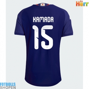 Billiga Japan Daichi Kamada #15 Hemmatröja VM 2026 Kortärmad